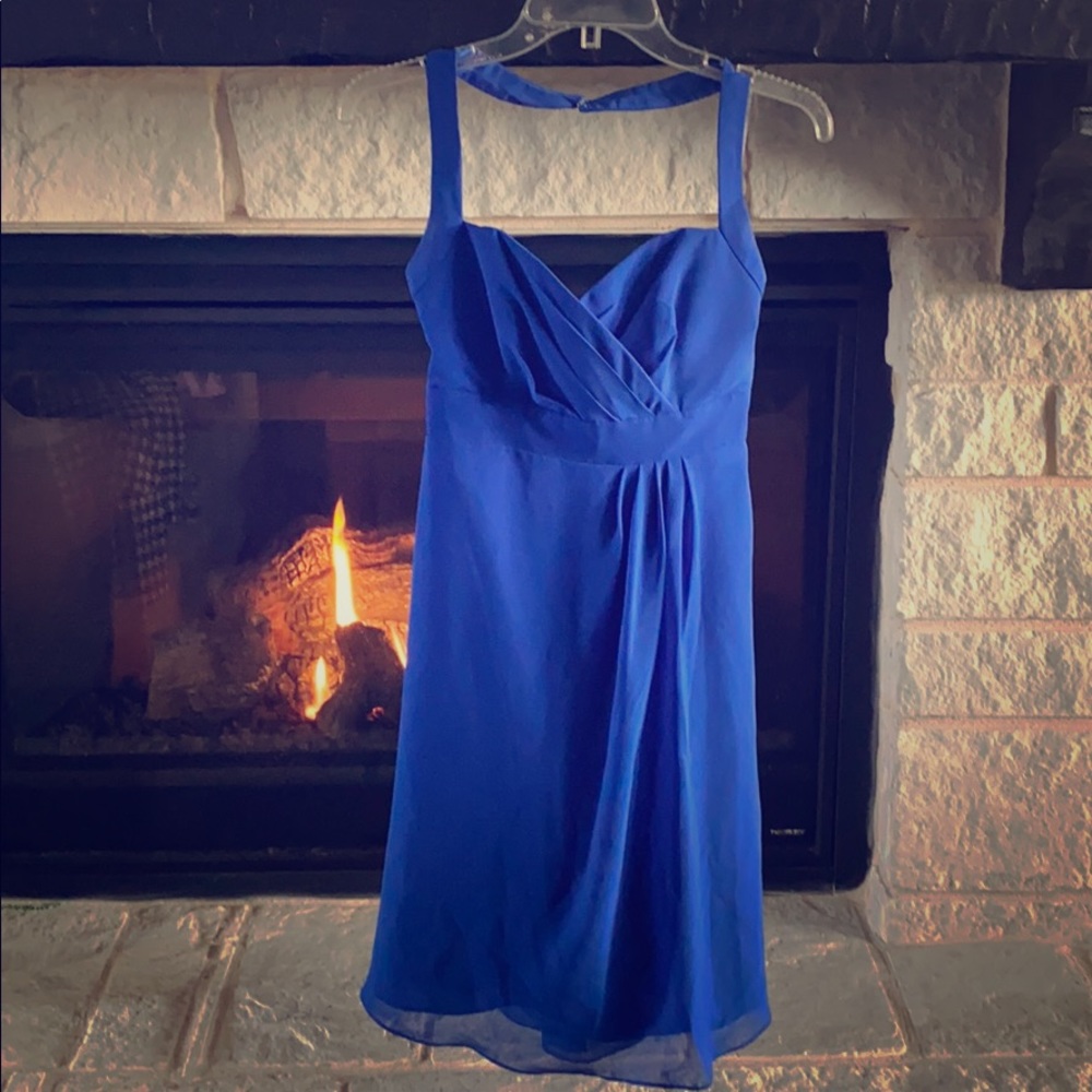 NWOT Royal blue halter dress